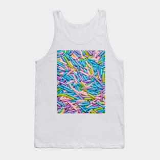 Pastel Candy Sprinkles Photograph Tank Top